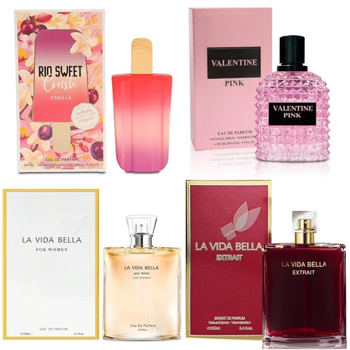 Miniatura 10 de A CENTER Juego de 4 perfumes para mujer – Set de regalo de fragancia floral con vainilla, almizcle y cítricos Eau De Pafume 3.5 onzas líquidas
