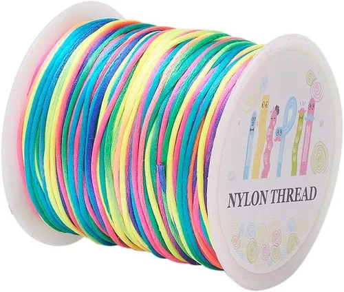 Miniatura 26 de Elecrelive - Cuerda de nailon de 200 yardas para pulseras, 200 yardas, cuerda de nailon para pulseras, 20 colores para collar, pulsera, joyería
