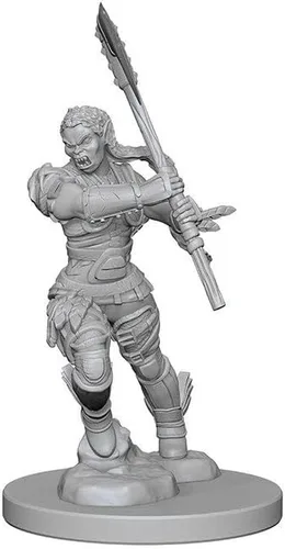 Miniatura 3 de Pathfinder Battles Deep Cuts: Bárbaro femenino medio orco