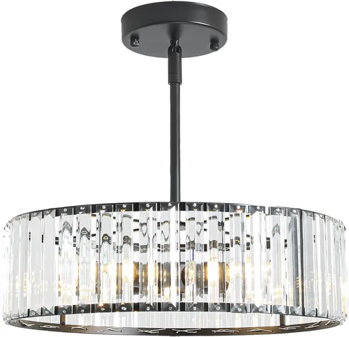 Miniatura 12 de 1 Pack Crystal Pendant Lights Kitchen Island,Modern Gold Pendant Light Fixtures,Adjustable Hanging Lighting for Kitchen Island Dining Room Bar Foyer