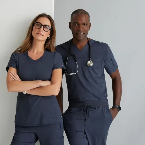 Miniatura 6 de BARCO Grey's Anatomy Spandex Stretch Direct - Camiseta médica con cuello en V para mujer