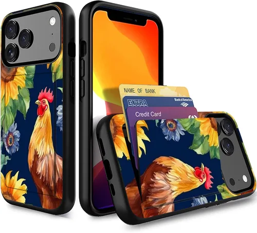 Miniatura 119 de Funda para iPhone Air, funda tipo cartera con ranura para tarjeta oculta, a prueba de golpes, TPU y PC, funda protectora de doble capa para iPhone