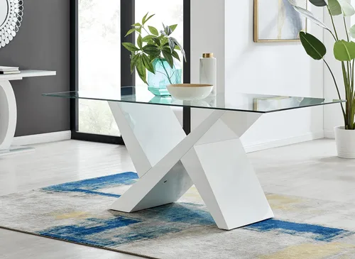 Miniatura 6 de Mantel rectangular transparente de vidrio templado de 24 x 48 pulgadas, borde pulido de lápiz de 3/8 pulgadas de grosor, resistente a los arañazos