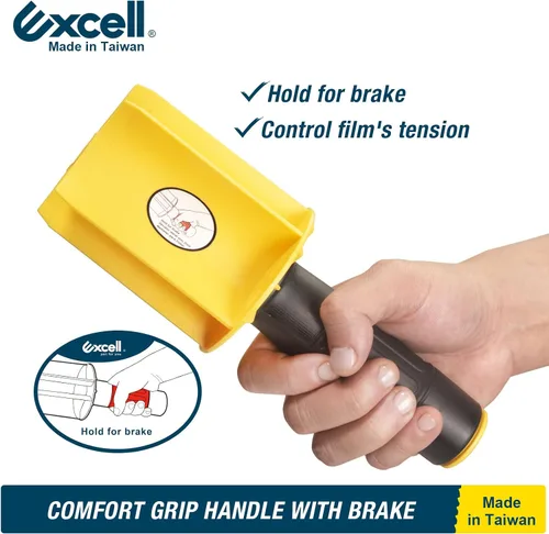 Miniatura 3 de Excell SF-1752 Mini dispensadores de envoltura elástica de mano con freno (3") Mini wrappers with tension brake for safe, easy pallet wrapping.