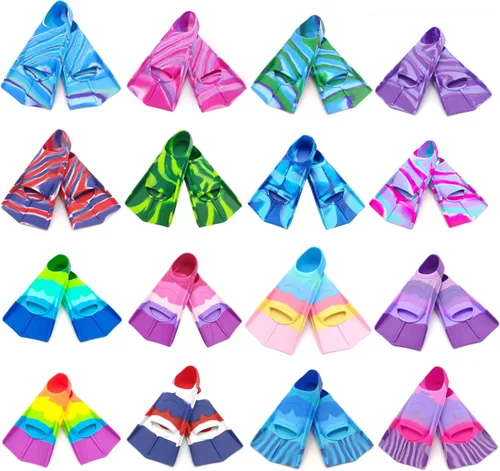 Miniatura 12 de Gugmoy Kids Swim Fins,Comfortable Silicone Flippers for Swimming and Diving,Size Suitable Beginners Kids Girls Boys Adults