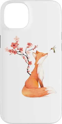 Miniatura 15 de The Cute Fox and Hummingbird Cherry Blossom Flower Present Case for iPhone 17