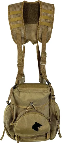 Miniatura 10 de Estuche de arnés binocular para cámaras Binos Óptica Telémetro Gear, Camouflaje, Talla única, Paquete de pecho