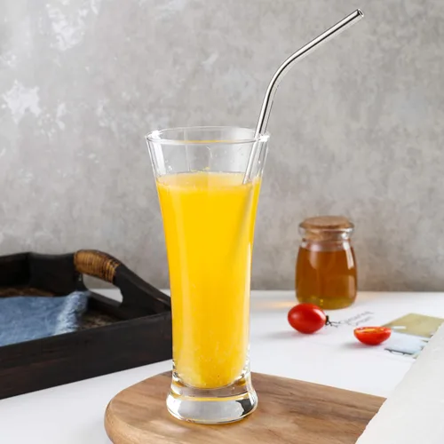 Miniatura 3 de Pajitas dobladas de metal reutilizables, paquete de 50 popotes a granel, de acero inoxidable de 10.5 pulgadas para vasos de 30 onzas y 20 onzas