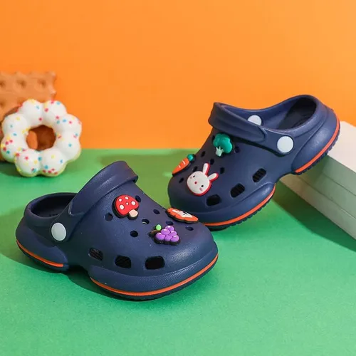 Miniatura 5 de KIDSUN Zuecos de jardín para niños y niñas, sandalias de agua sin cordones, ligeras, para exteriores, verano, playa, piscina