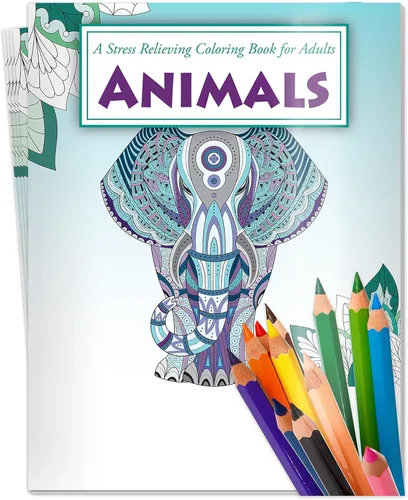 Miniatura 9 de ZOCO Libros para colorear de animales, paquete de 10 unidades, regalos de relajación para adultos, personas mayores, adolescentes y niños, ideal Sin