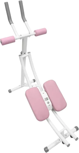 Miniatura 3 de Ab Machine Abs Equipo de entrenamiento para gimnasio en casa, máquina de ejercicios abdominales de núcleo plegable, equipo deportivo y de Rosa-B
