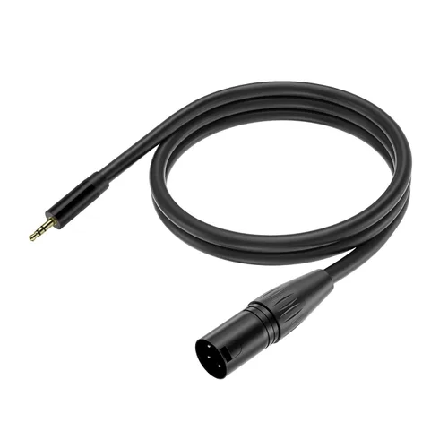 Miniatura 7 de Cable hembra de 0.138 in a XLR - Cable de micrófono TRS a XLR de 3 pines de 5 pies y 1/8 pulgadas - Cable de micrófono estéreo equilibrado