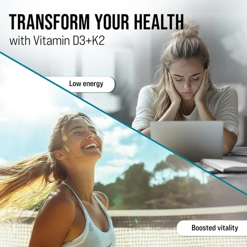 Miniatura 7 de MERRY VITA Vitamina D3 K2 300 cápsulas blandas – 10000 UI y 200 MCG K2 MK7 – A base de plantas, vegano, sin OMG, sin gluten – Aceite de coco
