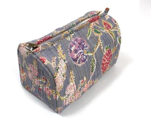 Miniatura 24 de INDIAN CRAFT CASTLE ICC - Neceser de aseo resistente al agua, bolsa de cosméticos de maquillaje, contenedor de tamaño completo, organizador de Beige
