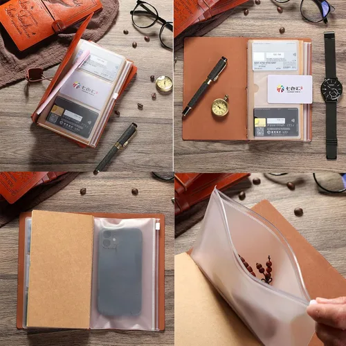 Miniatura 5 de Diario de cuero Live Laugh Love – Diario de tapa feliz, diario de viaje rellenable, encuadernado en cuero, cuaderno inspirador, cuaderno de bocetos