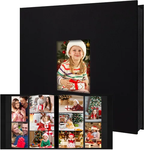 Aevdor - Álbum de fotos de 4 x 6 pulgadas (10 x 15 cm) con 700 bolsillos, cubierta de cuero, capacidad extragrande para álbumes de fotos familiares,