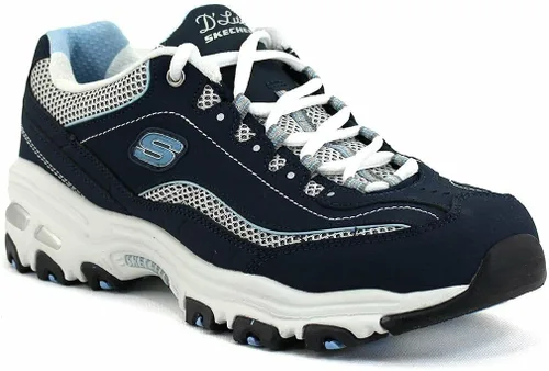 Miniatura 8 de Skechers D'Lites-Life Saver - Tenis de espuma viscoelástica con cordones para mujer