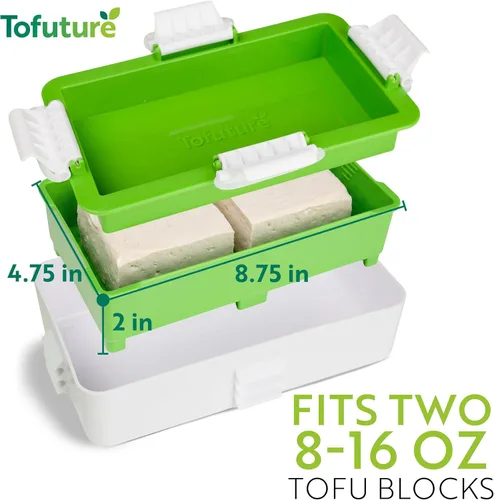 Miniatura 9 de Tofuture Prensa de tofu de Tofuture - La prensa original y mejor para tofu. Elimina fácil y rápidamente el agua del tofu para mejorar el sabor y dar