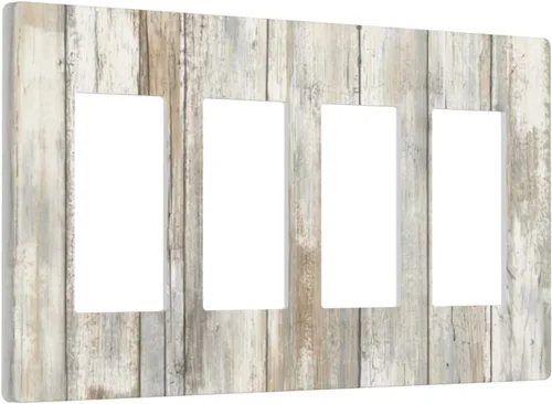 Miniatura 9 de Placa Decorativa de Pared Beige Boho de Mediados de Siglo Sol Abstracto 1-Gang Retro Años 70 Arte Geométrico Moderno con Arco Eléctrico Interruptor