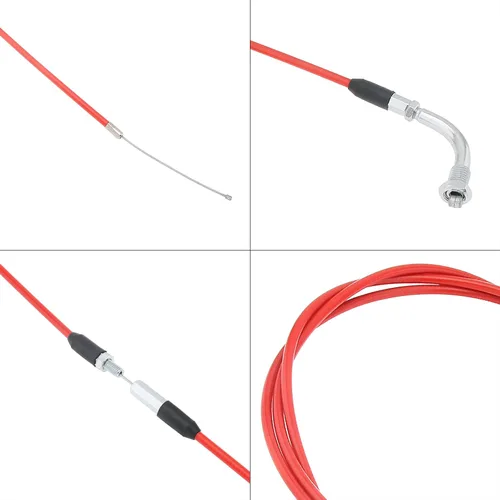 Miniatura 6 de Windance 190 cm 74.8" Cable de Acelerador de Rendimiento Alto para Motocicleta, Cable de Acelerador Ajustable de Carburador de Deslizamiento Plano