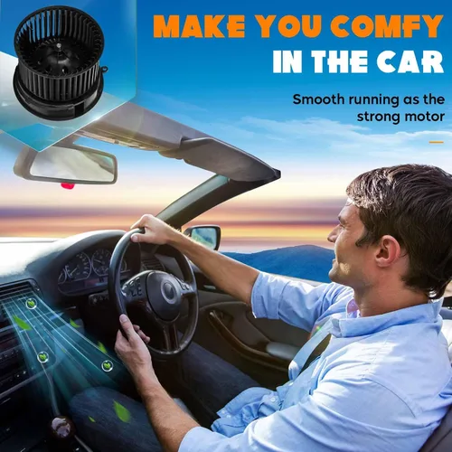 Miniatura 7 de 700253 Motor de ventilador de calentador de CA con jaula de ventilador para Nissan Rogue Select 14-15 / 07-12 Nissan Sentra / 08-13 Nissan Rogue