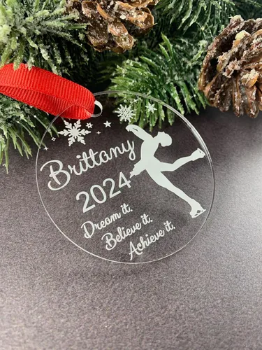Miniatura 7 de Figure Skating Ornament, Ice Skating Ornament, Ice Skater Ornament, Figure Skater Gifts, Figure Skater Ornament, Figure Skating Gifts