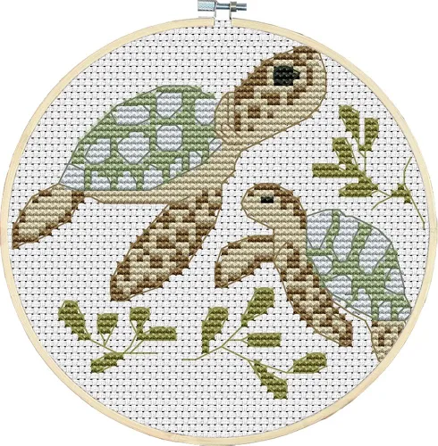 Miniatura 6 de Awesocrafts Kits de punto de cruz, trébol de cuatro hojas, patrones estampados de 11 quilates, fácil punto de cruz, suministros de costura