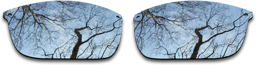 Miniatura 2 de 2 pares de lentes polarizadas de repuesto para Oakley Carbon Blade negro y plateado cromado
