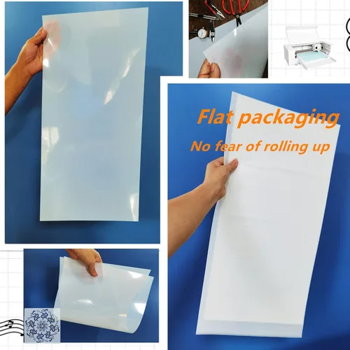 Miniatura 2 de BANLTRE Paquete plano de 12 x 24 pulgadas, 10 hojas de Mylar de 7.5 mil, hoja de PET translúcida lechosa en blanco para cortar