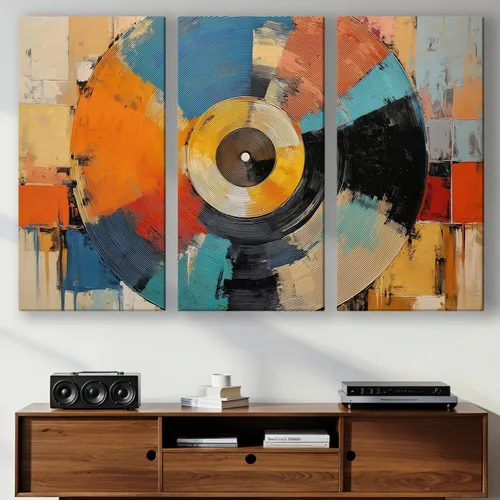 Miniatura 13 de LuxeWood Arte de Pared Musical en Lienzo - Impresiones Temáticas Musicales Medianas y Grandes para Sala de Estar, Oficina, Estudio, Airbnb