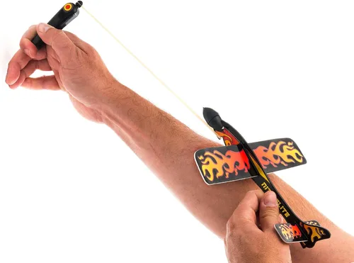 Miniatura 6 de Planeador de avión con lanzador de banda de goma (12 aviones) Aviones de espuma de papel volador para niños, juguetes para niños.