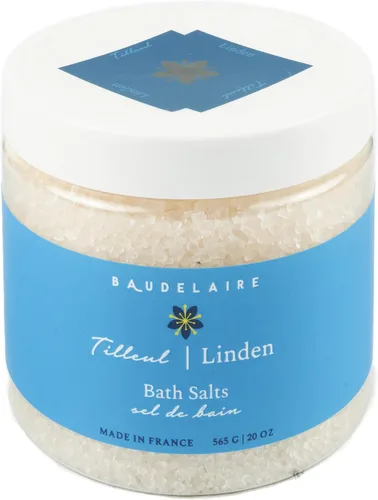 Provence Sante Sal de baño relajante – Remoje de lujo y calmante – Aroma fresco de flor de tilo – Hecho en Francia – 20 onzas