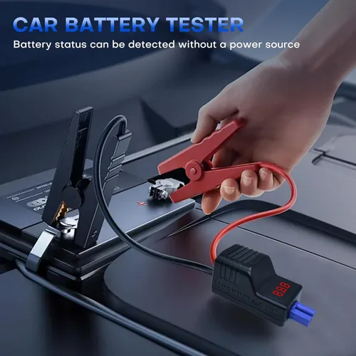 Miniatura 5 de EC5 - Abrazaderas de arranque inteligentes, EC5 Heavy Duty Jump Starter Automotive Booster Cables de repuesto abrazaderas de cocodrilo con pantalla