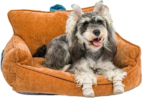 Miniatura 17 de Cama mediana para perro, cama calmante para perros, cama para perros de tamaño mediano, impermeable, M (23.5 x 15.5 x 13.5 pulgadas)