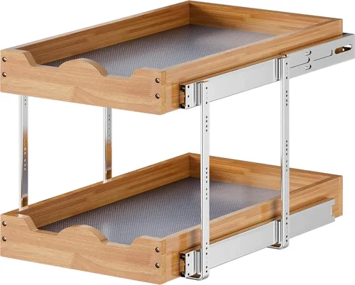 Miniatura 14 de OCG Cajones extraíbles para armarios de cocina de 14 pulgadas de ancho x 21 pulgadas de profundidad, estante de cajón de madera deslizante, estantes