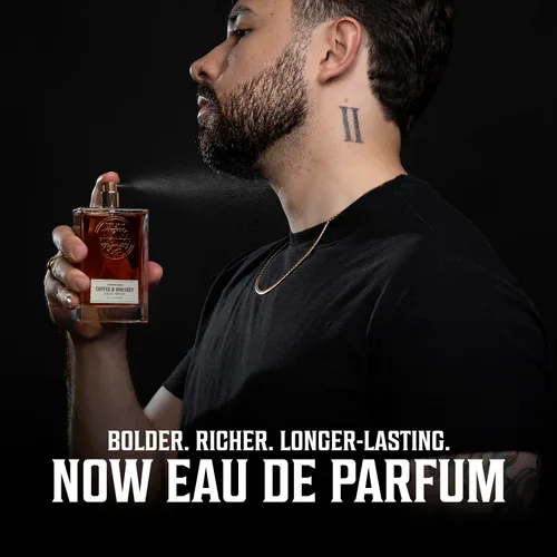 Miniatura 5 de Viking Revolution Colonia de café y whisky para hombre, Eau de Parfum, perfume terroso con notas de café tostado, whisky envejecido, sándalo, cedro