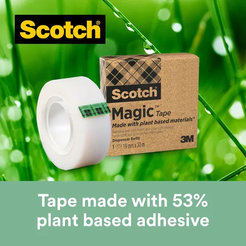 Miniatura 6 de Scotch Dispensador de cinta mágica - 1 dispensador C38 Scotch con 3 rollos de cinta mágica Scotch - Capacidad para cinta de hasta 0.748 in x 108.3