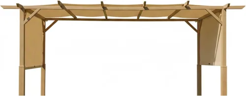 Miniatura 3 de Garden Winds Toldo de repuesto duradero 350 compatible con modelos Aldi Pergola 23700-23, 822993, 49964, beige
