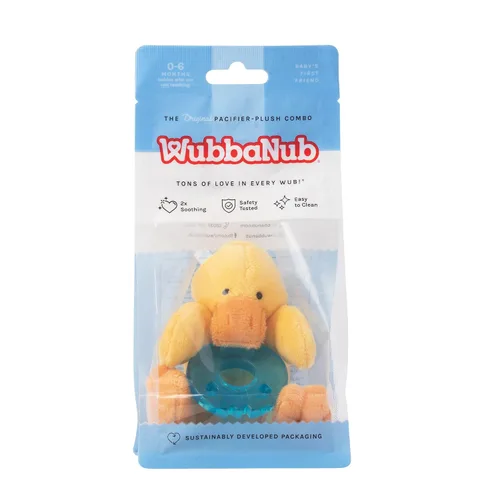 Miniatura 6 de WubbaNub Chupete infantil - Pato amarillo bebé