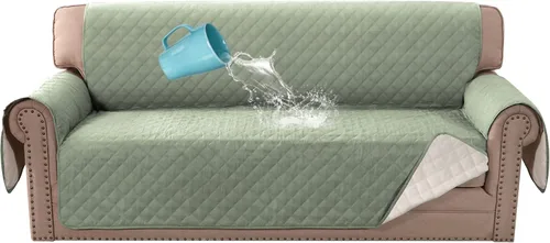 Miniatura 13 de H.VERSAILTEX Funda para Silla y Sofá 100% Impermeable, Protector de Muebles con Correas Elásticas para Mascotas, Niños, Niños, Perros, Gatos