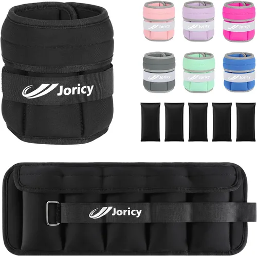 Pesas de tobillo ajustables para mujeres y hombres, un par de pesas de 1-3/4/5/6/8/10/20 libras con bolsas de arena extraíbles y ajuste seguro para