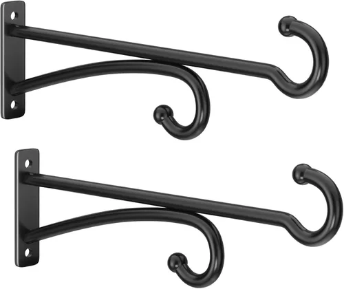 Miniatura 10 de Ganchos para colgar plantas de 6 pulgadas para interiores y exteriores, soportes de pared para plantas colgantes, canastas, campanillas de viento