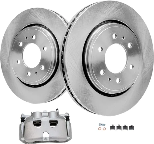 Miniatura 28 de Detroit Axle - Rotores de freno de disco delantero + pinza de freno lateral del pasajero de repuesto para Honda Odyssey Acura MDX, juego de 3 piezas