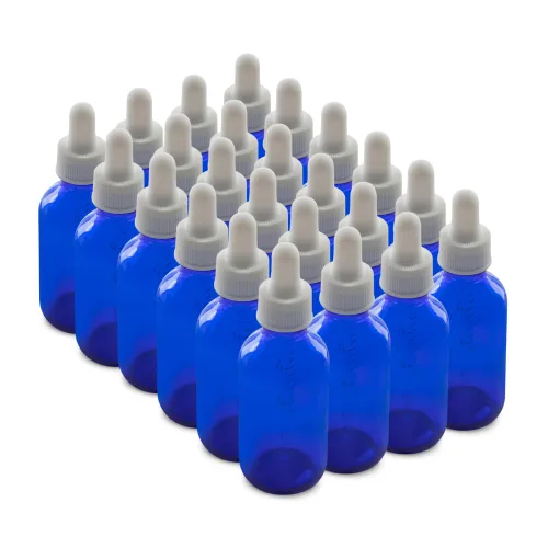 Miniatura 9 de The Bottle Depot - Botella cuentagotas de vidrio de 2 oz (blanco) - Paquete de 24 - Transparente esmerilado - Botellas de tintura con cuentagotas