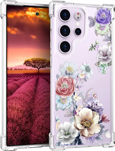 Miniatura 50 de Compatible con Samsung Galaxy S23 - Funda transparente para mujeres y niñas, diseño transparente (formas geométricas de arte abstracto)