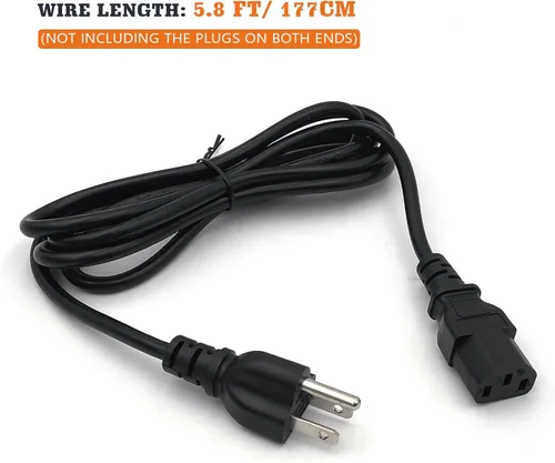Miniatura 5 de YAOAWE Cable de alimentación de repuesto para parrilla de pellets para Traeger, cable de alimentación de parrilla de interior compatible con Traeger