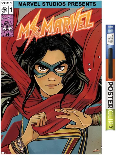 Miniatura 17 de Trends International Marvel Ms. Marvel - Póster de pared de cómic, 34 pulgadas de largo x 22.4 W, versión premium sin marco