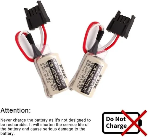 Miniatura 3 de Batería de litio CR14250SE de 3 V de 12 AA de 1000 mAh para fuente de alimentación de respaldo FDK 1747-BA con enchufe negro