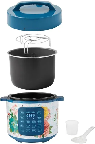 Miniatura 5 de Pioneer Woman Fancy Flourish - Olla a presión de 6 cuartos de galón con pantalla de control táctil