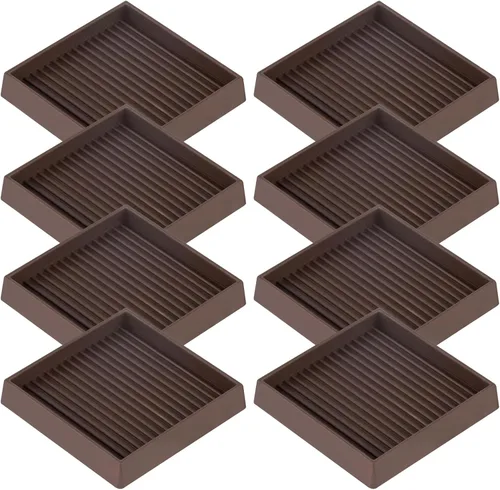 Almohadillas de Goma para Muebles Copas de Ruedas para Muebles, Topes Antideslizantes para Cama Protectores de Suelo con Agarre, Almohadillas